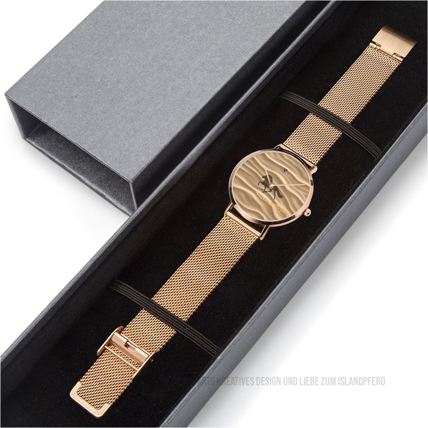 Ultra-thin Stainless Steel Quartz Uhr „Sandy Pace“