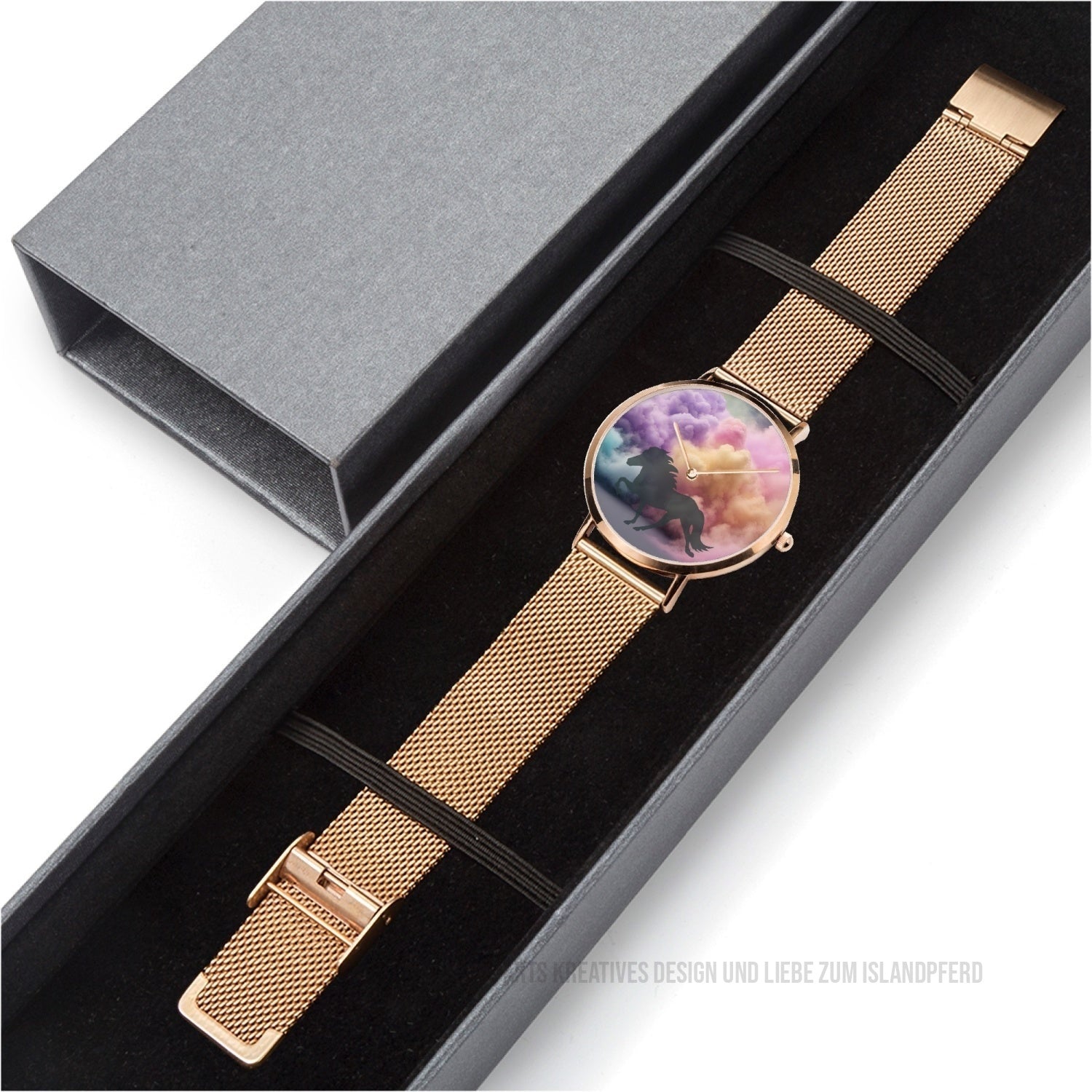 Ultra-thin Stainless Steel Quartz Watch „Cloudy Tölt“