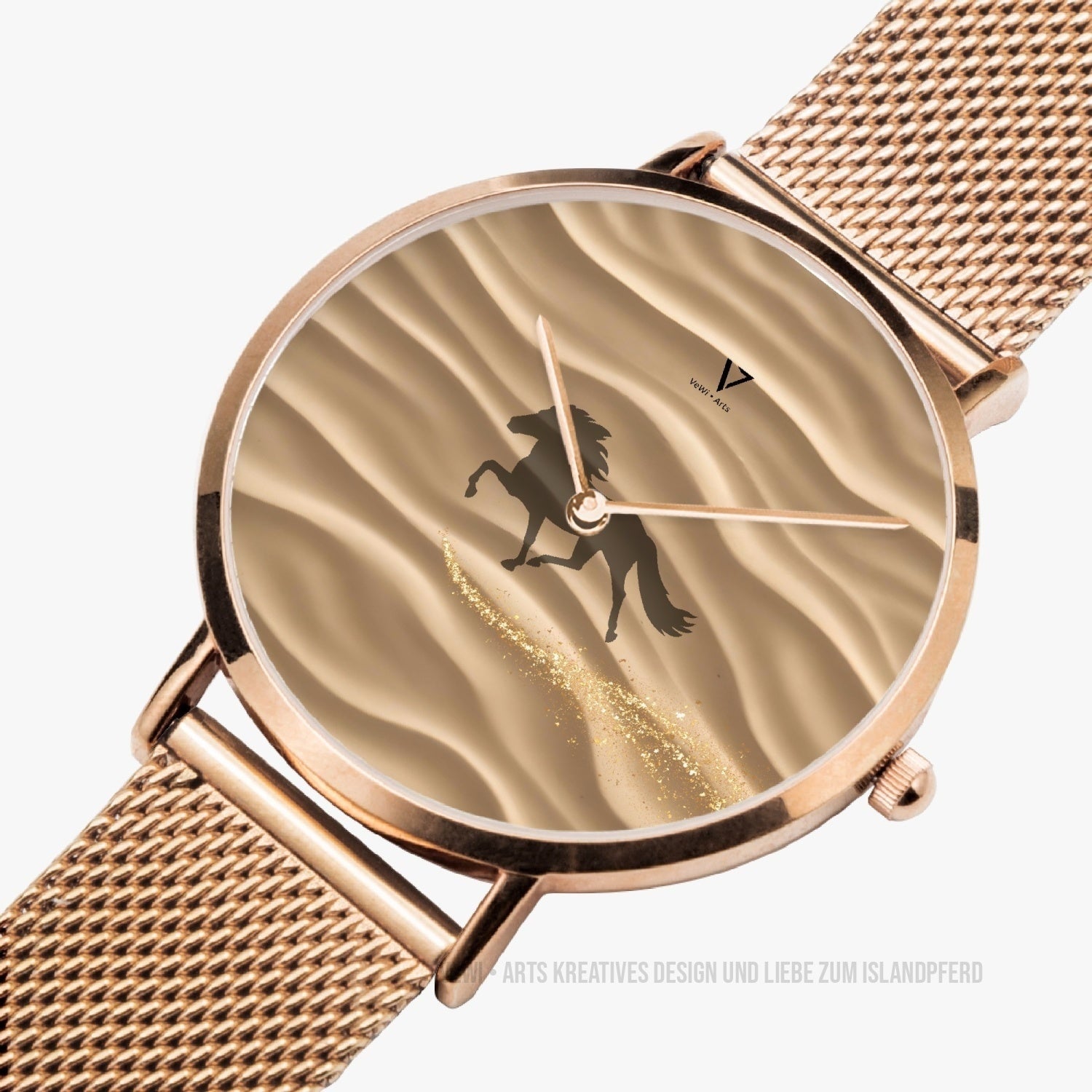 Ultra-thin Stainless Steel Quartz Uhr „Sandy Pace“