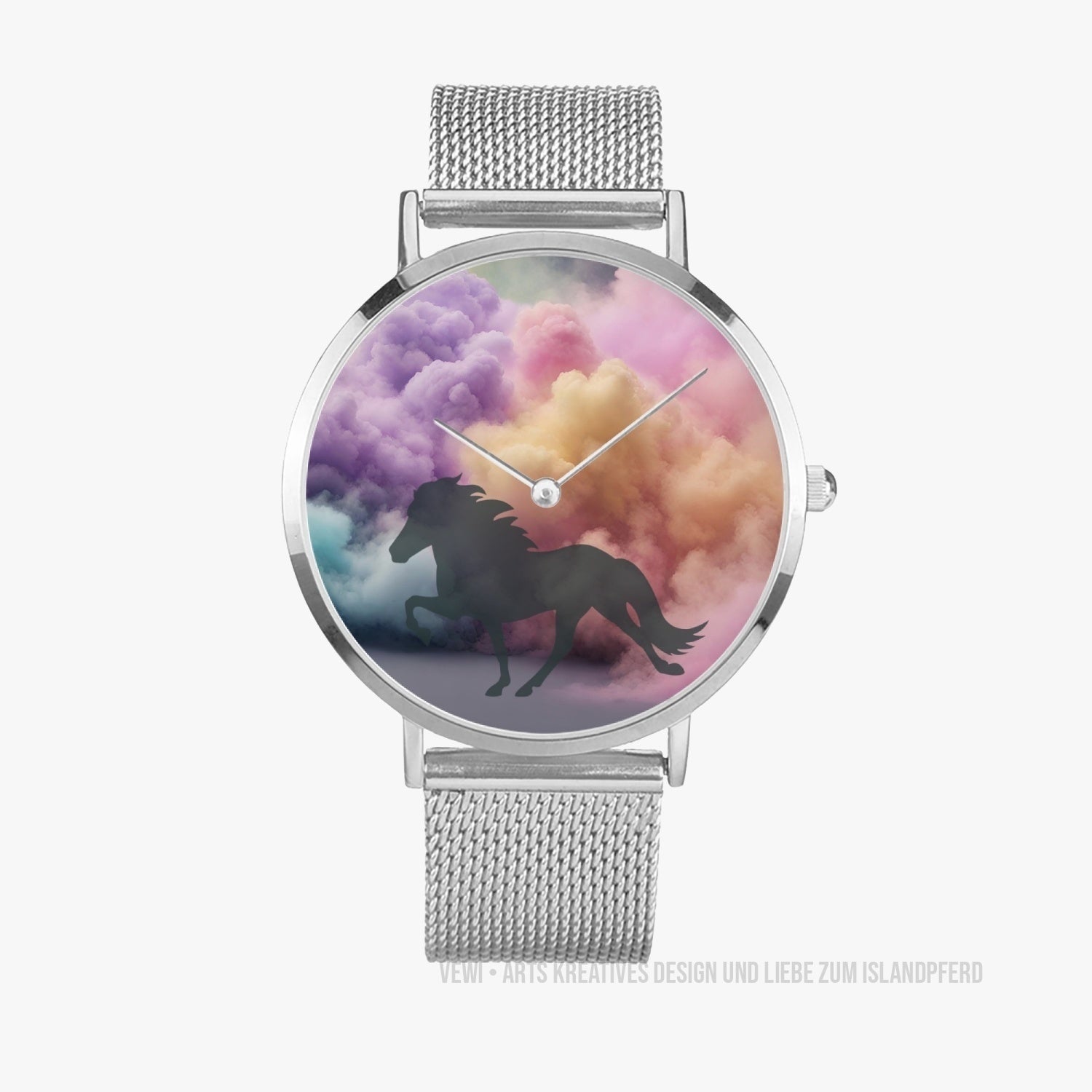 Ultra-thin Stainless Steel Quartz Watch „Cloudy Tölt“