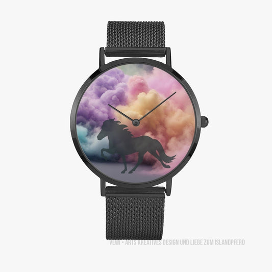 Ultra-thin Stainless Steel Quartz Watch „Cloudy Tölt“