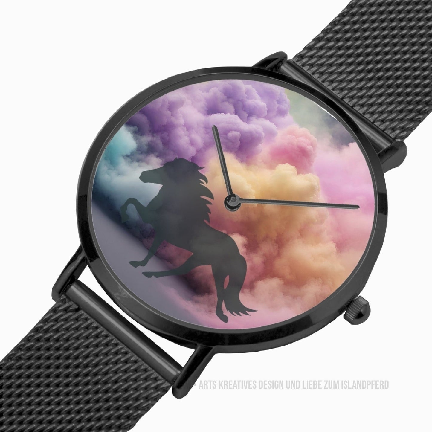 Ultra-thin Stainless Steel Quartz Watch „Cloudy Tölt“