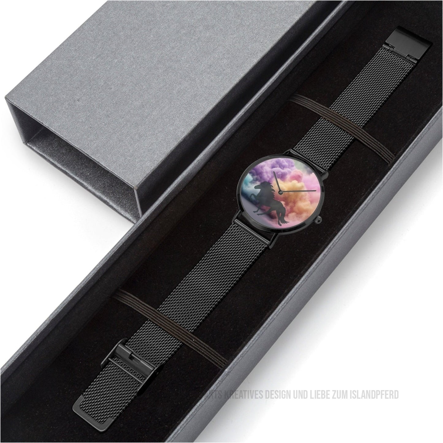 Ultra-thin Stainless Steel Quartz Watch „Cloudy Tölt“