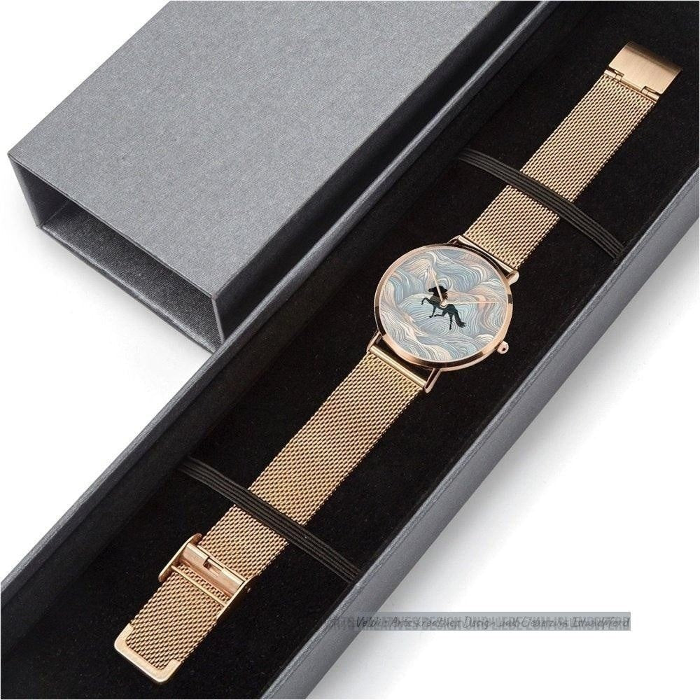 Ultra Slim Stainless Steel Quartz Uhr „Icelandic Pace“