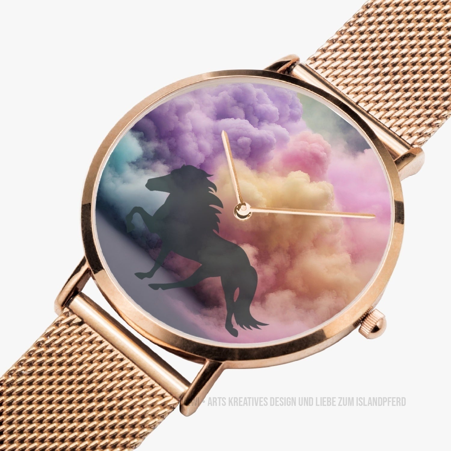 Ultra-thin Stainless Steel Quartz Watch „Cloudy Tölt“