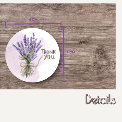 Sticker-Set "Thank you" - Lavendeledition