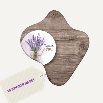 Sticker-Set "Thank you" - Lavendeledition