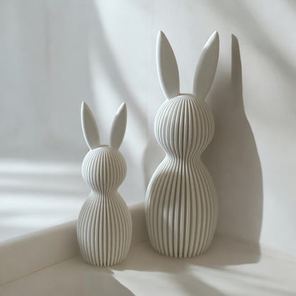 Minimalistische Osterhasen im Japandi Stil, einzeln oder im Set