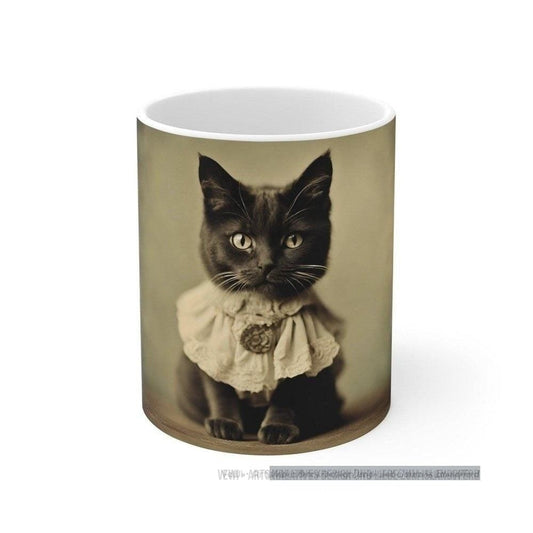 Premium Tasse „Vintage Kitty“