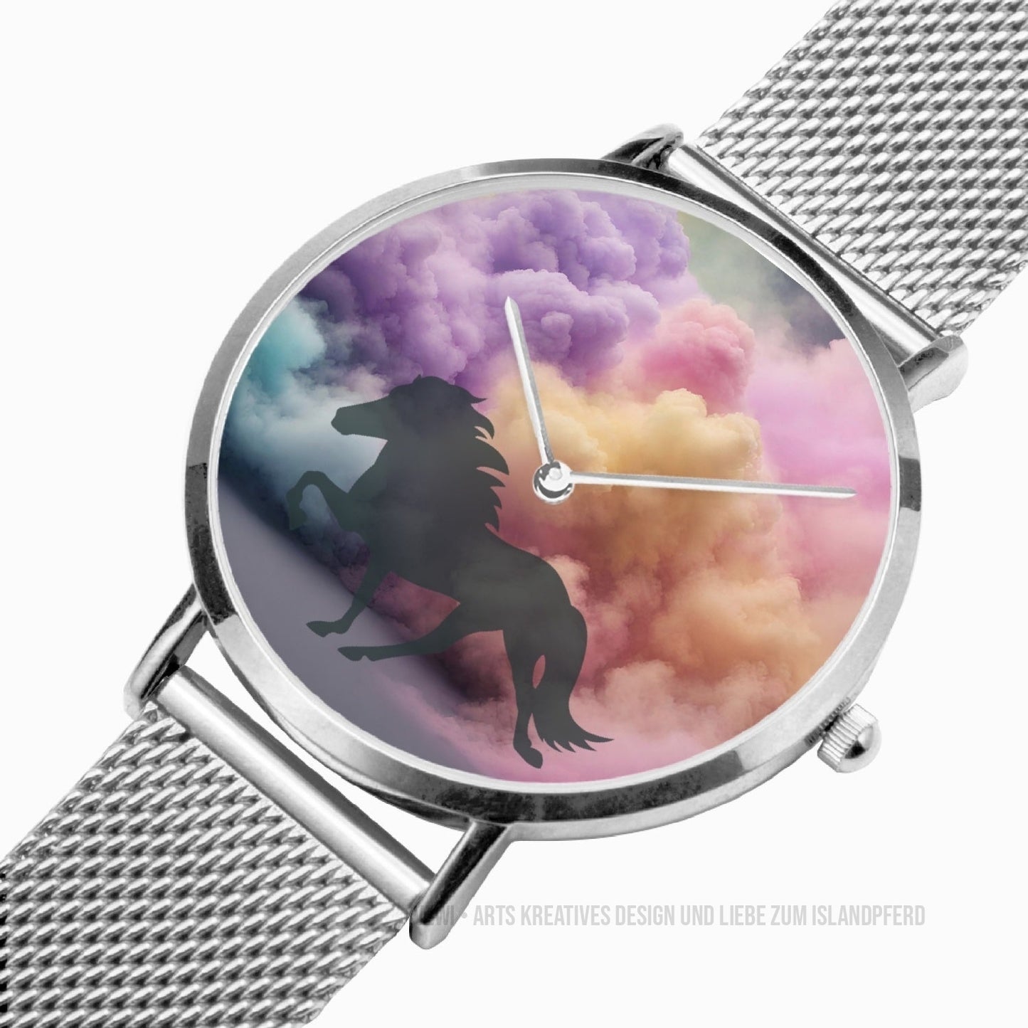 Ultra-thin Stainless Steel Quartz Watch „Cloudy Tölt“