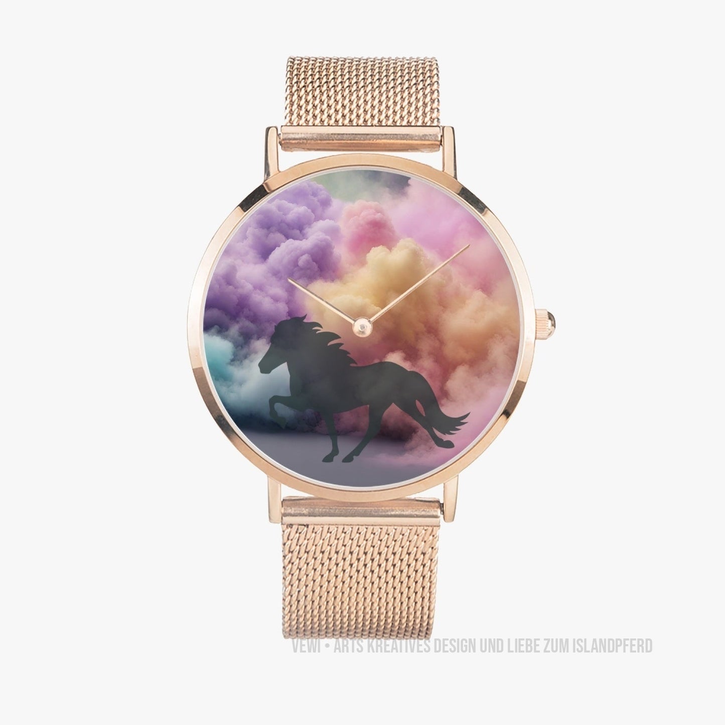 Ultra-thin Stainless Steel Quartz Watch „Cloudy Tölt“