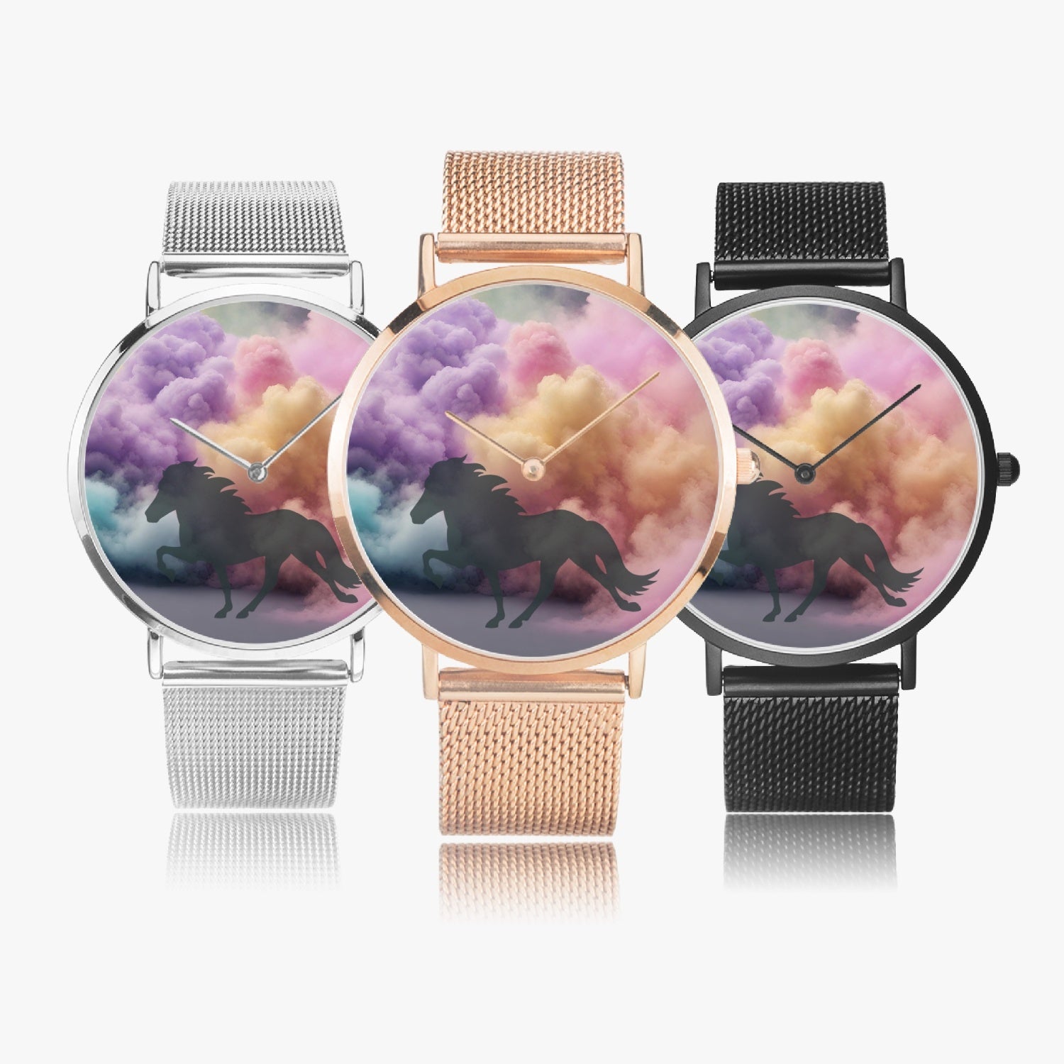 Ultra-thin Stainless Steel Quartz Watch „Cloudy Tölt“