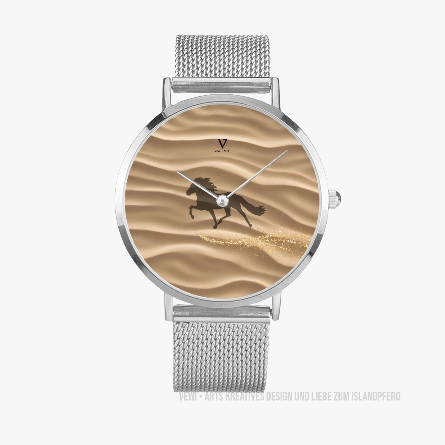 Ultra-thin Stainless Steel Quartz Uhr „Sandy Pace“