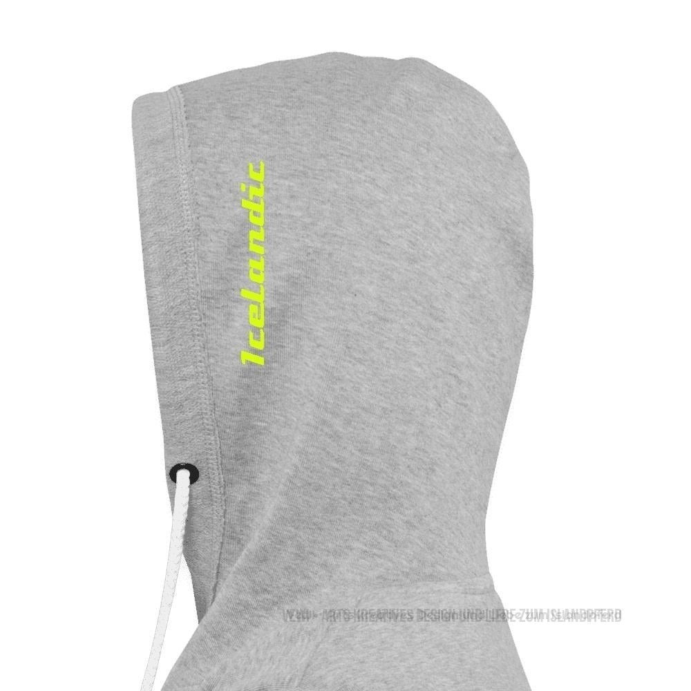 Leichtes Kapuzensweatshirt Unisex „Run faster, neon“