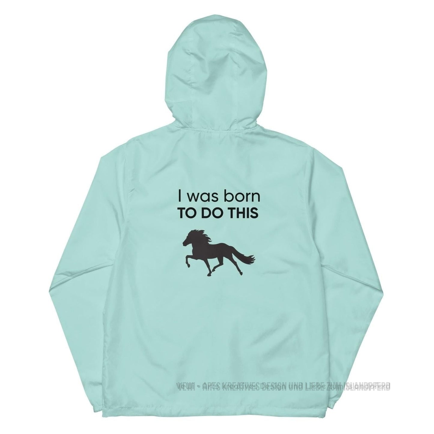 Leichter Unisex-Windbreaker mit Reißverschluss „Born to do this“