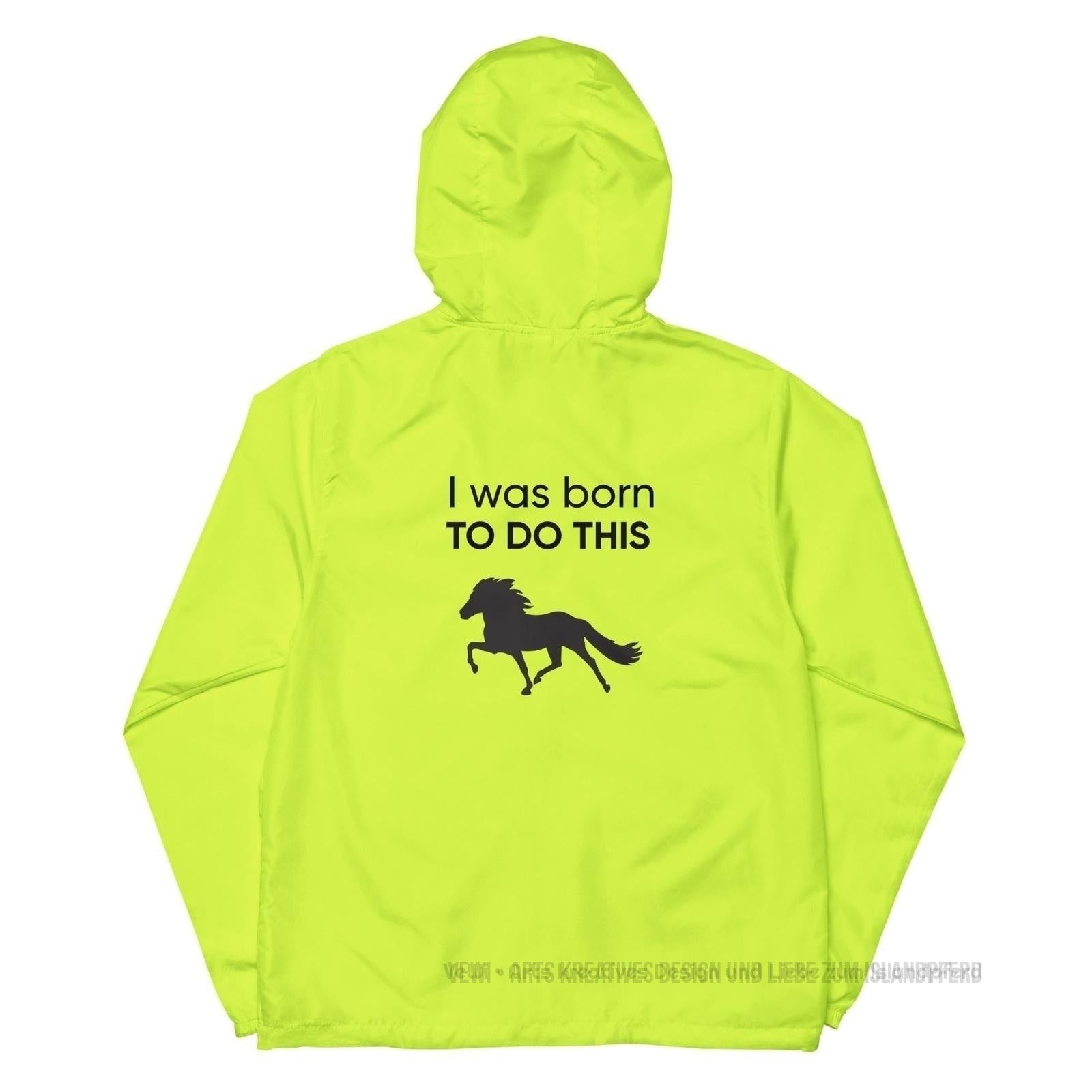 Leichter Unisex-Windbreaker mit Reißverschluss „Born to do this“