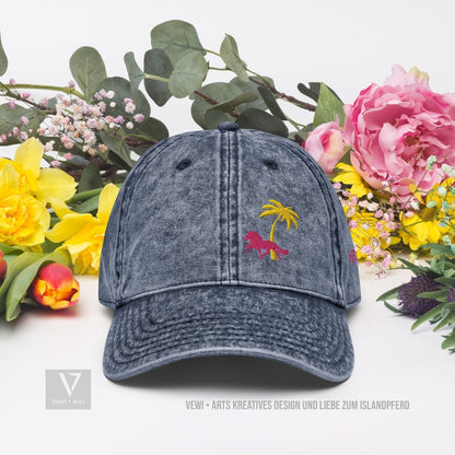 Denim Summer Cap „Palm Reddast“