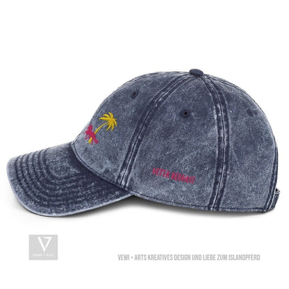 Denim Summer Cap „Palm Reddast“