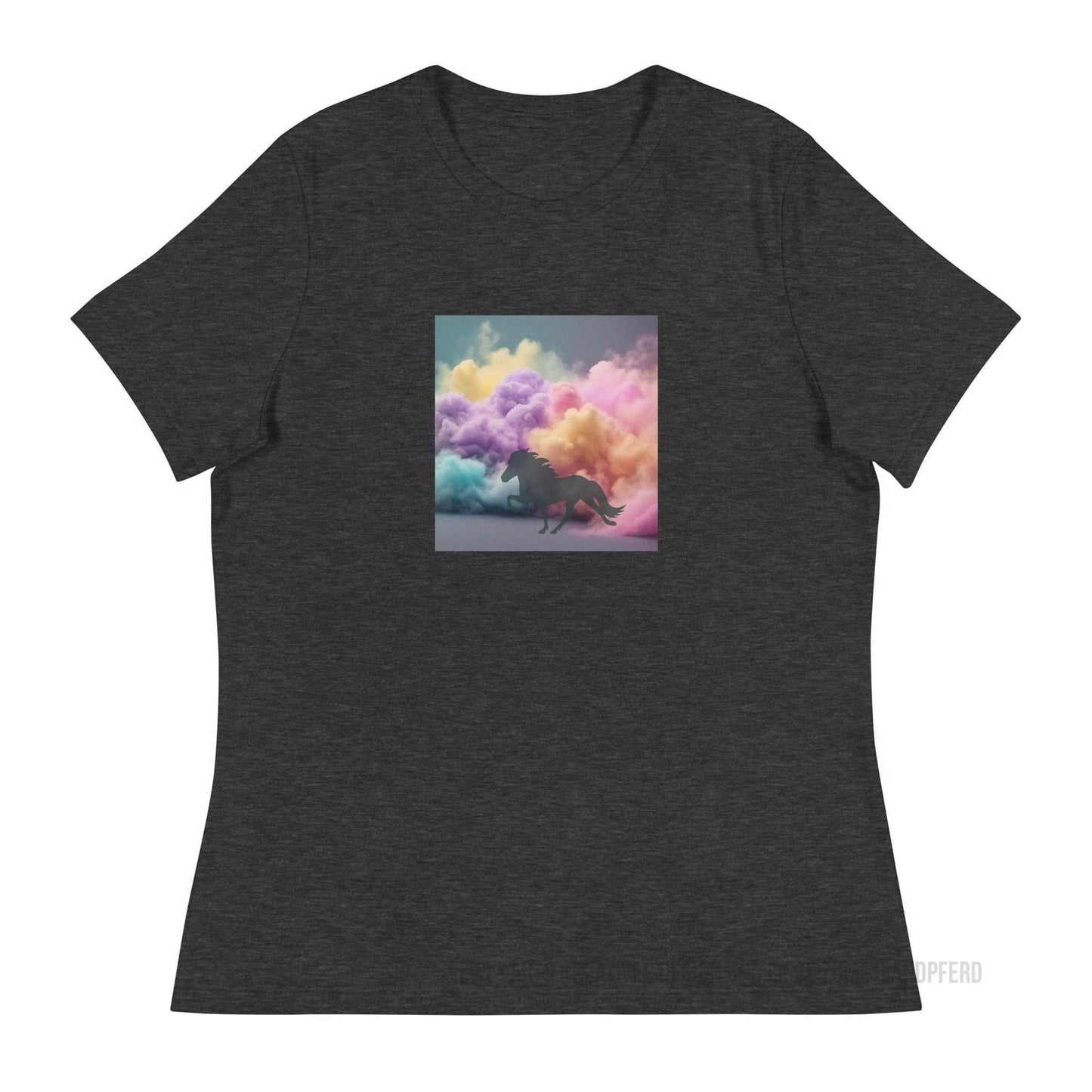 Lockeres Damen-T-Shirt „Cloudy Tœlt“