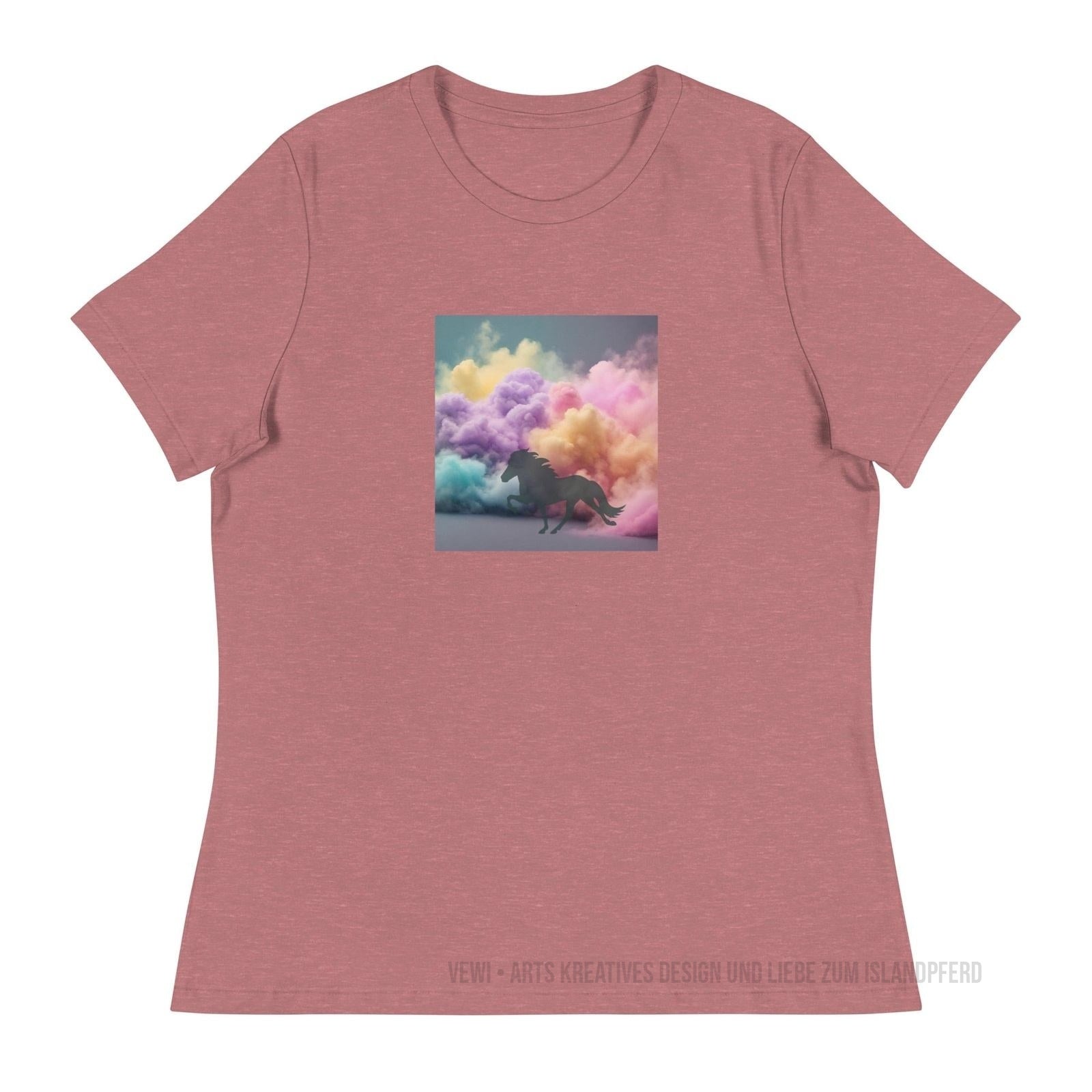 Lockeres Damen-T-Shirt „Cloudy Tœlt“