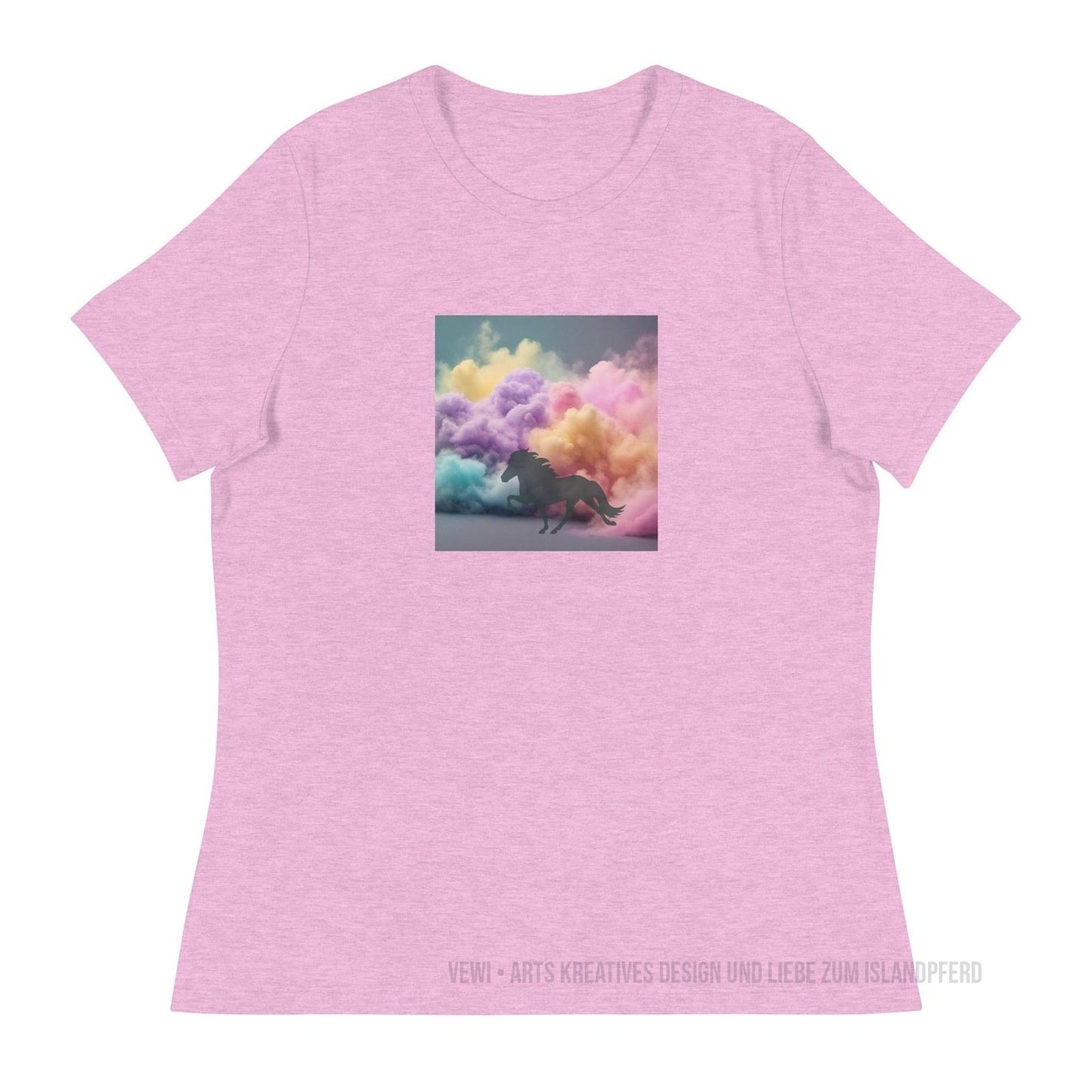 Lockeres Damen-T-Shirt „Cloudy Tœlt“