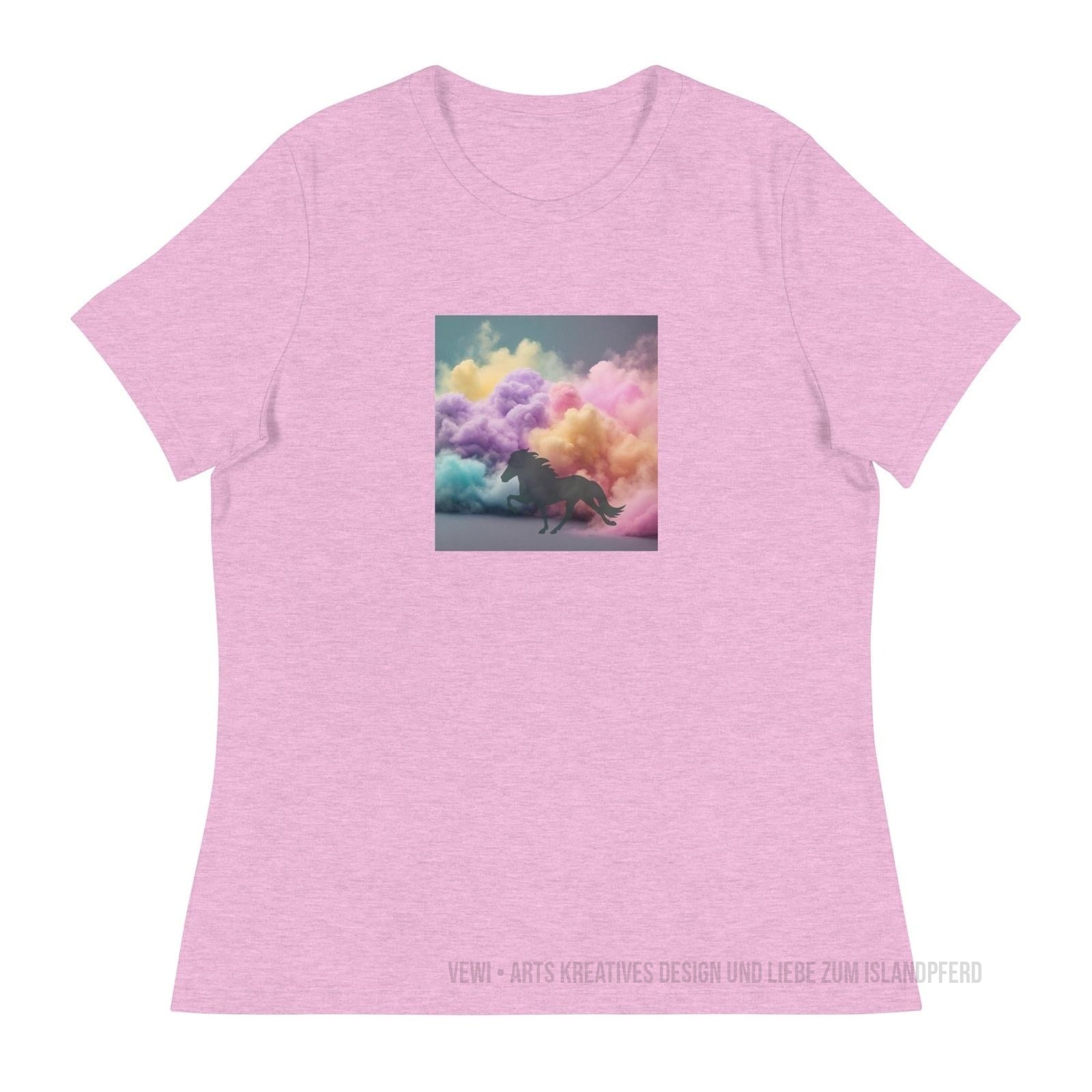 Lockeres Damen-T-Shirt „Cloudy Tœlt“